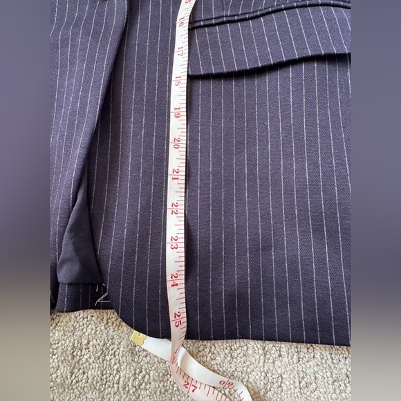 NWT Loft Navy Blue Pinstripes Blazer SIZE 6P - Picture 11 of 11